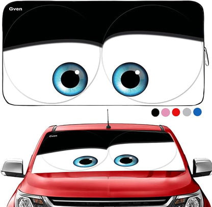 Gven- The Original Patented Car Eyes Windshield Sun Shade 2025 Windshield Cover by Gven