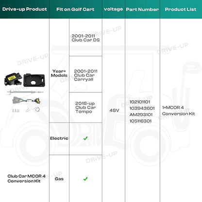 Drive-up MCOR 4 Conversion Throttle Potentiometer-Fits Club Car - Image 7