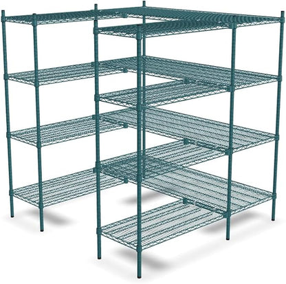 NSF 5' x 5' Walk-in 4-Tier Shelving Unit Kit by Zedfire