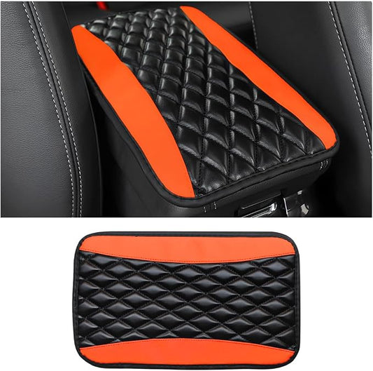 Car Center Console Cushion Pad, Universal Leather Waterproof Armrest Seat Box by Moly+Magnolia