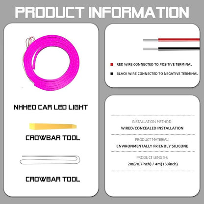 Car LED Strip Light For Trunk, 158Inch IP67 Silicone Waterproof Neon Light - Image 8