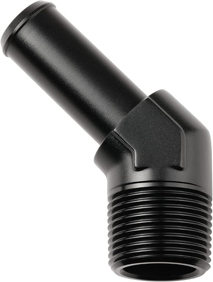 3/4 NPT Male to 3/4" Hose Barb Fitting Adapter 45 Degree Elbow Aluminum Black by Podavelle