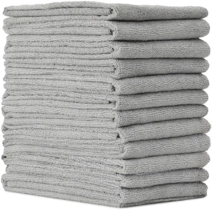 VIKING Microfiber Towel 12 Pack, Utility Car Drying Towels, Super Absorbent by VikingCarCare