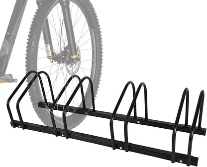 iCool Bikes Floor Bike Stand for 4 Bike, Bike Parking Rack Garage Bike Storage by iCool