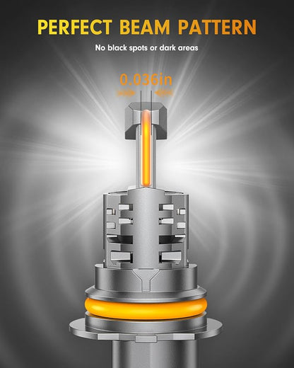 FAHREN 9007/HB5 led Bulbs, 10X Brighter 60, 000LM Ultra Brightness, 6500K Cool - Image 6