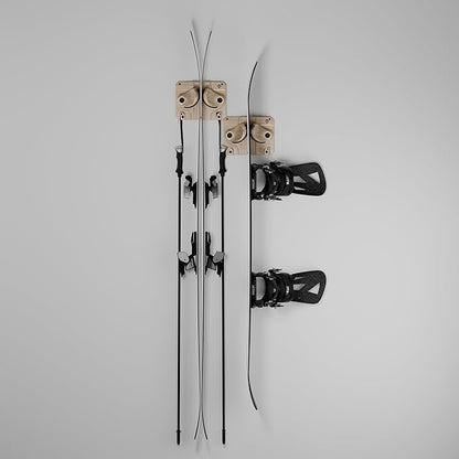 Ultimate Ski & Snowboard Wall Rack | Secure, Non-Slip Storage | Fits Any - Image 2