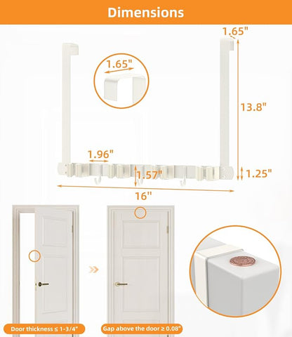 Broom Holder Over The Door - Image 6