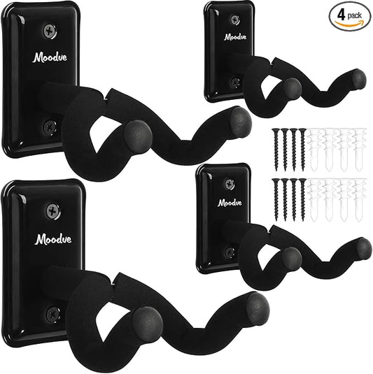 Guitar Wall Mount Hanger, Guitar Hook Holder Stand by Moodve