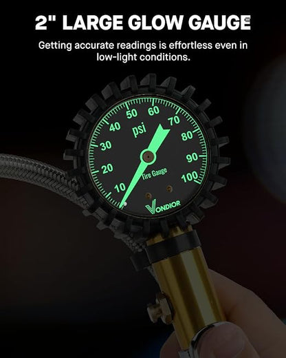Vondior Tire Inflator with Pressure Gauge - Image 7