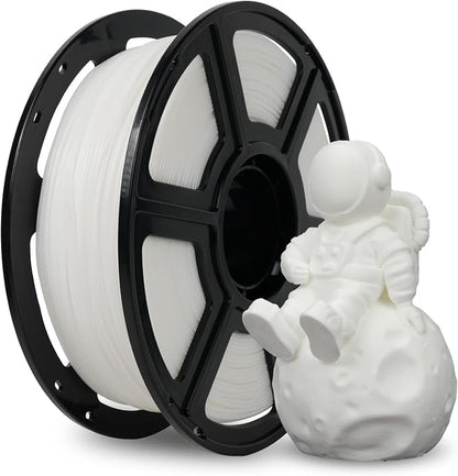 FLASHFORGE PLA Filament 1.75mm +/- 0.02mm, Matte White 3D Printer Filament 1kg by FLASHFORGE