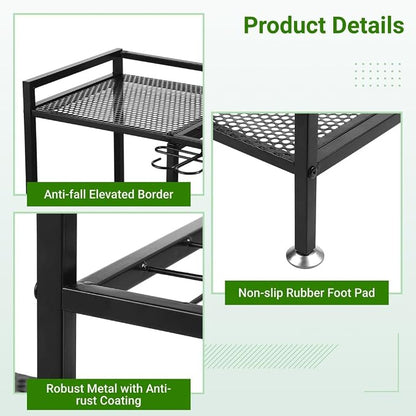 Garden Tool Organizer for Garage, 3 Tiers Garden Tool Holder - Image 4