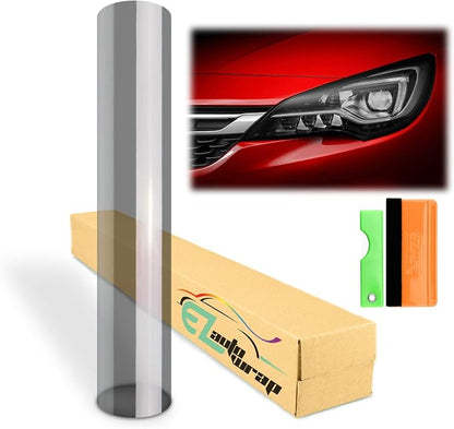 EZAUTO WRAP Free Tool Kit 12"x24" Glossy Light Black Smoke Headlight Taillight by EZAUTOWRAP