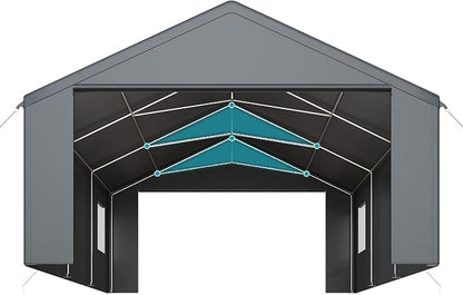 Carport, Heavy Duty Car Port 20x20 FT, Large Car Canopy - Image 5