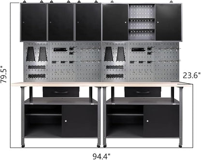 Garage Tool Storage Cabinet Workbench - Image 2
