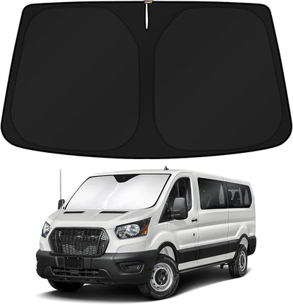 KUST Windshield Sun Shade for 2024 2025 2026 Ford Transit 350 Custom Fit by KUST