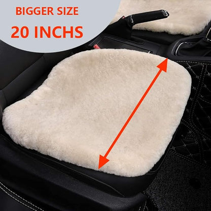 Fluffy Genuine Sheepskin Car Seat Cover - Image 3