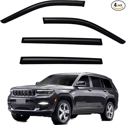Window Visors Rain Guards fits 2021-2025 Grand Cherokee L, Out-Channel Window by Unknown