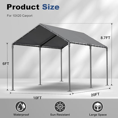 10x20ft Portable Car Tent Garage - Image 2