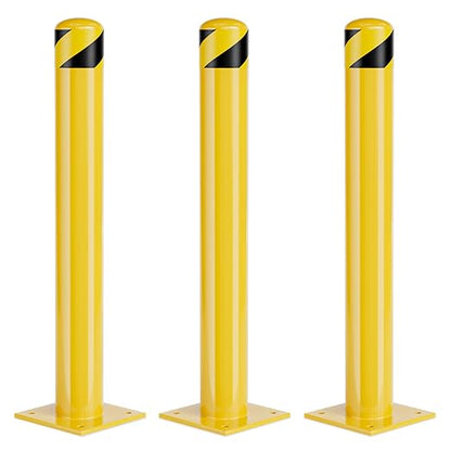 Safety Bollard Post, 36 Inch Height Steel Bollards, 4.5 Inch Diameter Parking by SpecializeinYourNeeds