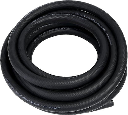 LokoCar Rubber Fuel Hose Line Push Lock 1/4" ID SAE 30R7 NBR 25ft 300PSI Black by GetToKnowEachOther