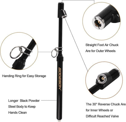 GODESON Dual Head Tire Pressure Gauge, Heavy Duty Pencil Tire Gauge Range - Image 5