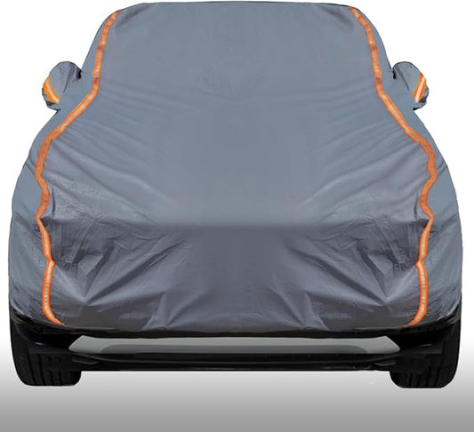 KEYOOG Universal Waterproof Heavy Weight Full Car Covers, Fit SUVs, All Weather by KEYOOG