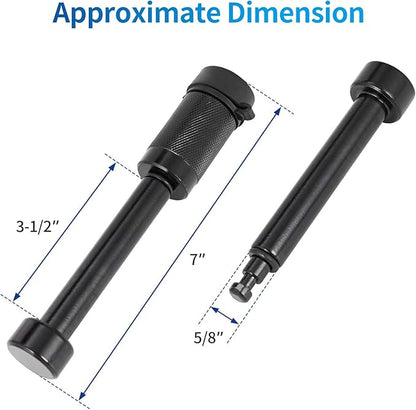 METOWARE Trailer Hitch Locks Receiver Lock Keyed Alike Fits Class III IV 2" - Image 3