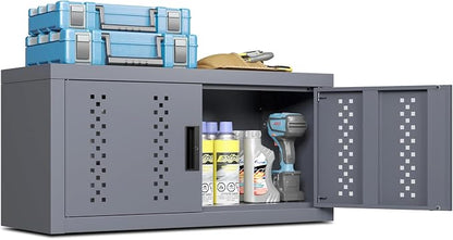 Metal Wall Storage Cabinet Steel Wall Mounted Garage Storage Cabinet by Karini