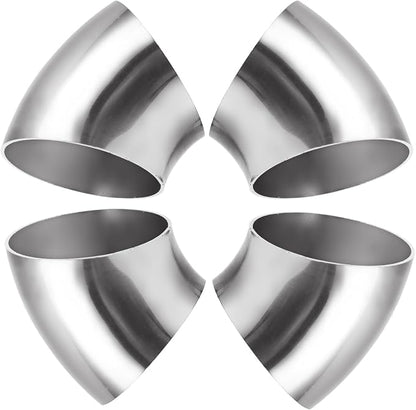 Acrux7 4 Pack 2.5 Inch 45 Degree Exhaust Elbow Pipe, 304 Stainless Steel - Image 8