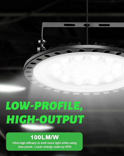 Viugreum 100W UFO LED High Bay Light 10, 000LM 120V LED High Bay Lights 5000K - Image 2