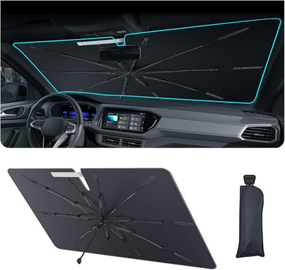 2025 Upgrade Car Windshield Sun Shade Windshield Sunshade Umbrella Protect Car by LUWU