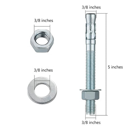 3/8x4 50Pcs Inch Standard Fasteners - Image 2