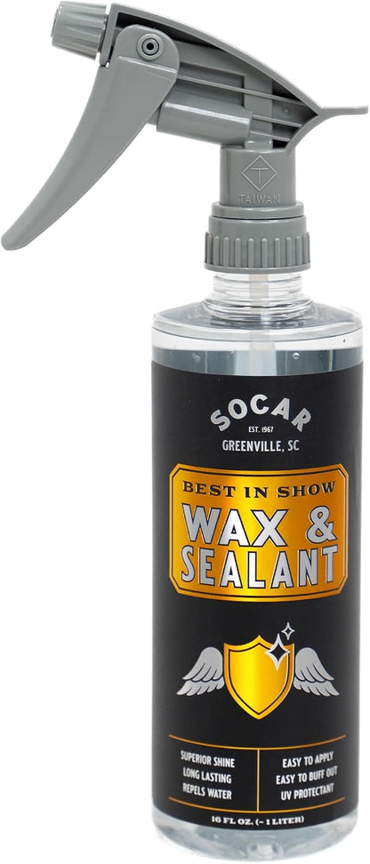 Socar Best-in-Show Car Wax and Sealant, UV Protectant. Professionnal Grade by Socar-HandcraftedCleaningSolutions