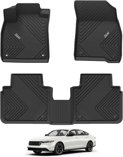 3W Floor Mats Fit for Honda Accord 2023 2024 2025 All Weather Heavy Duty Custom by 3W