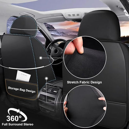 2 Front Car Seat Cover Fit for Toyota Camry 2012-2024 2025 Faux Leather - Image 3