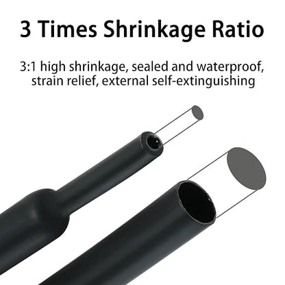 3:1 Ratio Heat Shrink Tubing Roll Adhesive Lined Industrial Marine Grade Dual - Image 4