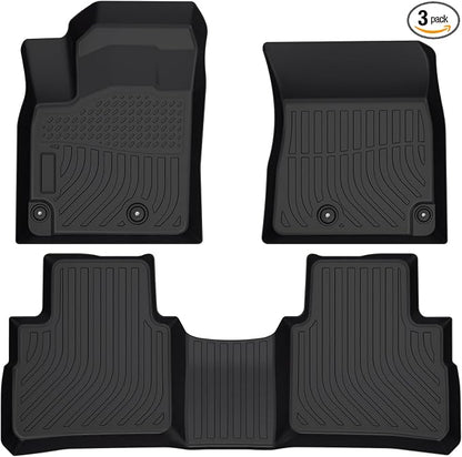 Floor Mats Fit for 2021-2024 2025 Nissan Rogue, Custom Fit TPE All Weather by FETUSI