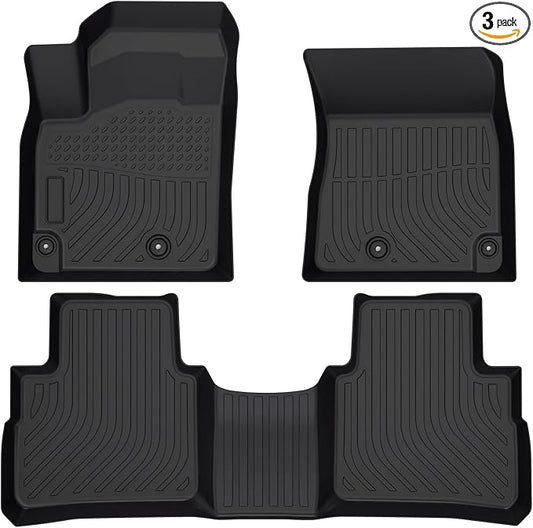 Floor Mats Fit for 2021-2024 2025 Nissan Rogue, Custom Fit TPE All Weather by FETUSI