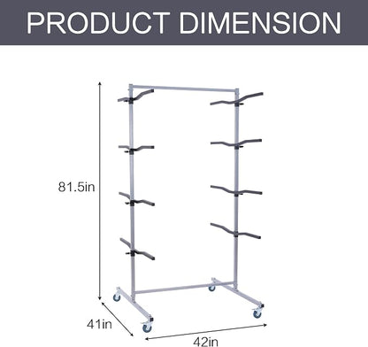Mobile Bumper Storage Rack, Double-Sided Bumper Stand - Image 4