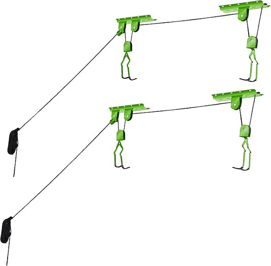 Bike Lane Products Bicycle Hoist 2-Pack Quality Garage Storage Bike Lift by RADSportz