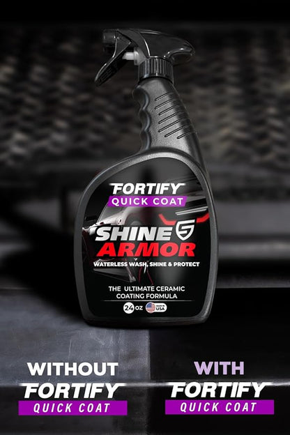 SHINE ARMOR Ceramic Coating Fortify Quick Coat Car Wax Polish Spray Waterless - Image 4
