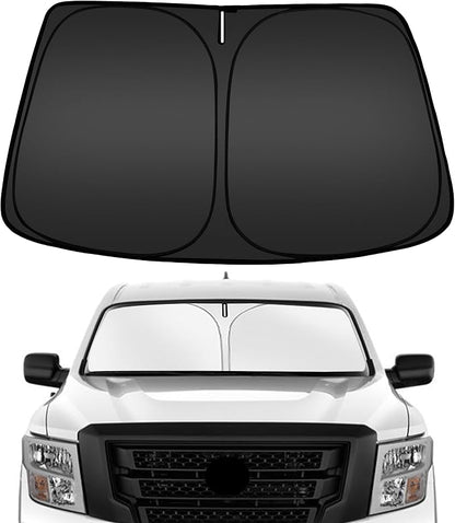 ARISMOTOR Windshield Sun Shade for NIS-san Titan 2020-2024, Custom Fit Foldable by ARISMOTOR