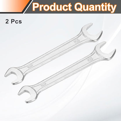 HARFINGTON 2pcs Double Open End Wrench 10mm x 13mm Metric 15 Degree Offset - Image 3