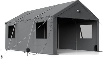 12x20 Carport Canopy, Heavy Duty Car Port, Portable Car Ports Garage by BENASS