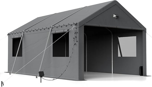 12x20 Carport Canopy, Heavy Duty Car Port, Portable Car Ports Garage by BENASS