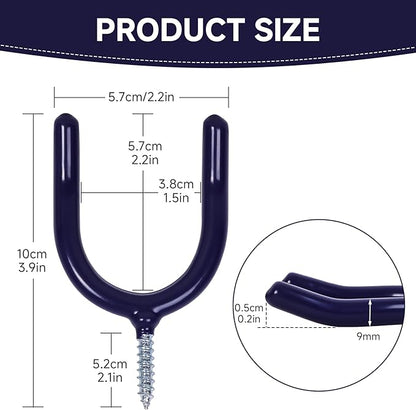12 Pack Garage Storage System Steel U Hooks - Image 5