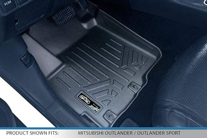 SMARTLINER Custom Fit Floor Mats 2 Row Liner Set Compatible - Image 2