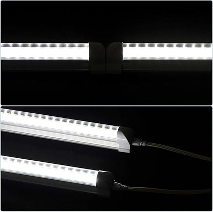 4FT LED Shop Light, 25 Pack, 60W 6000K 9500LM Clear White, Linkable Integrated - Image 6