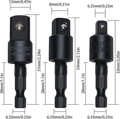 17Pcs Flexible Drill Bit Extension, Include 3Pcs Rotatable Socket Adapter 2Pcs - Image 9