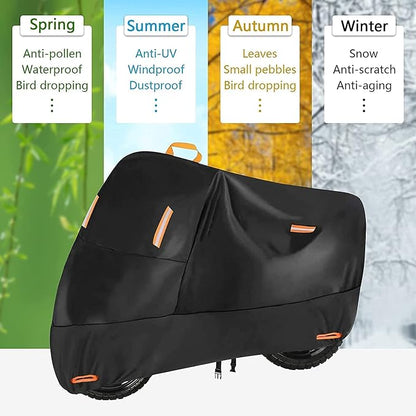 300D Oxford Heavy Duty Motorcycle Cover, Dirt Bike Cover, 86 inch L Compatible - Image 5